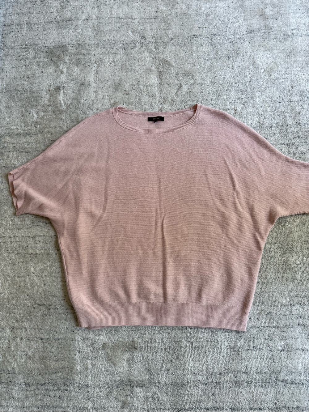 Quince Blush Pink Short Dolman Sleeve Sweater